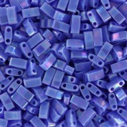 Miyuki half tila 5x2.4mm beads - Opaque periwinkle ab HTL-483